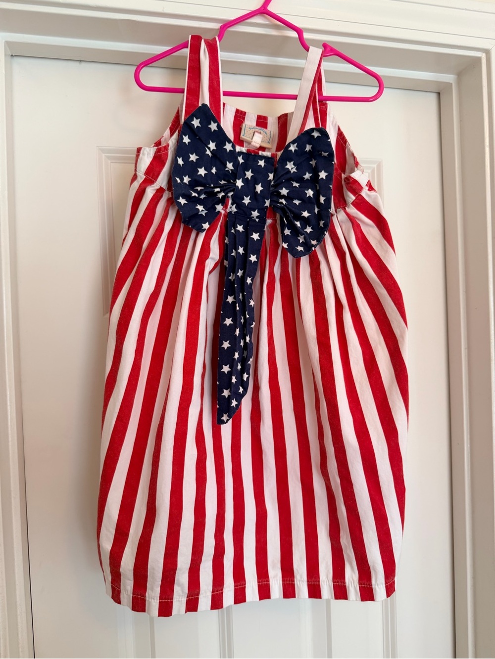 marmellata Red and White Striped Bow Sundress